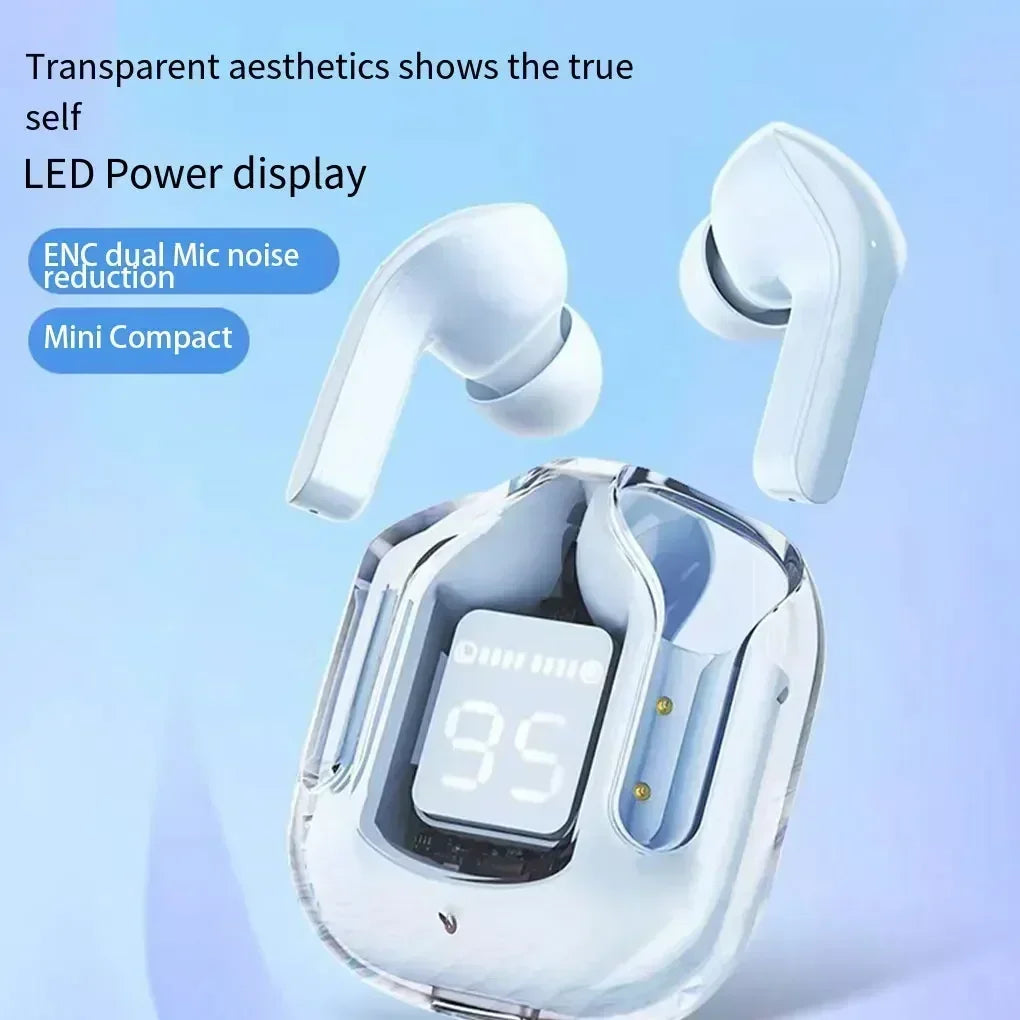 NEW HK3 Wireless BT5.3 Headset T2 TWS Headphones ENC Headphones LED Power Digital Display Stereo Sound Earphones for Sports