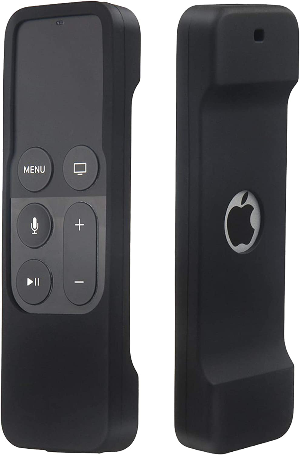 Remote Case Compatible with Apple TV 4K (5Th) and 4Th Generation, Shock Proof Silicone Remote Cover Case Compatible with Apple TV 4Th Gen 4K 5Th Siri Remote Controller - Black
