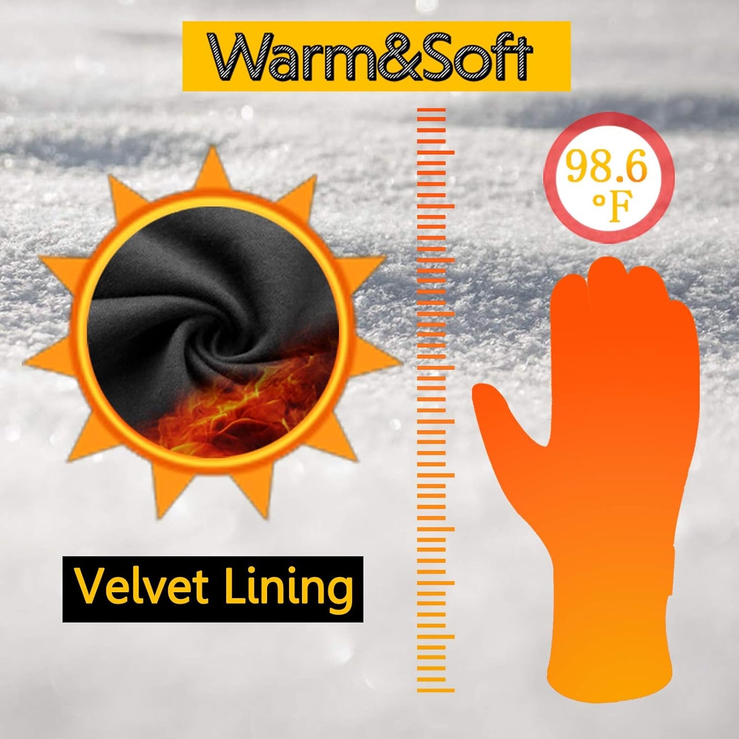 Winter Gloves Waterproof Gloves Cycling Gloves Bike Gloves Biking Gloves Driving Gloves Riding Gloves Touchscreen Gloves Snow Gloves Ski Gloves Bicycle Gloves for Men Women (Black, XXL)