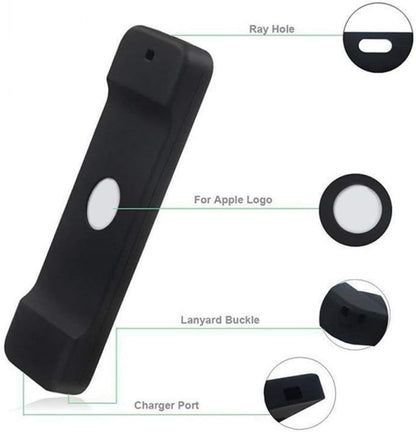 Remote Case Compatible with Apple TV 4K (5Th) and 4Th Generation,  Shock Proof Silicone Remote Cover Case Compatible with Apple TV 4Th Gen 4K 5Th Siri Remote Controller - Black